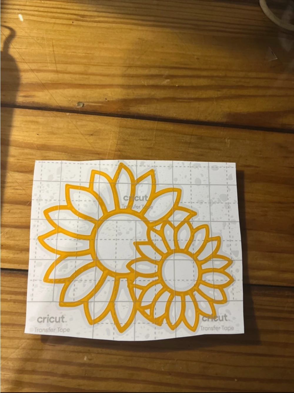 Sunflower Vinyl Decal in Yellow
